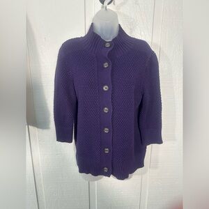 Chaps Women’s Purple Sweater Size Large EUC